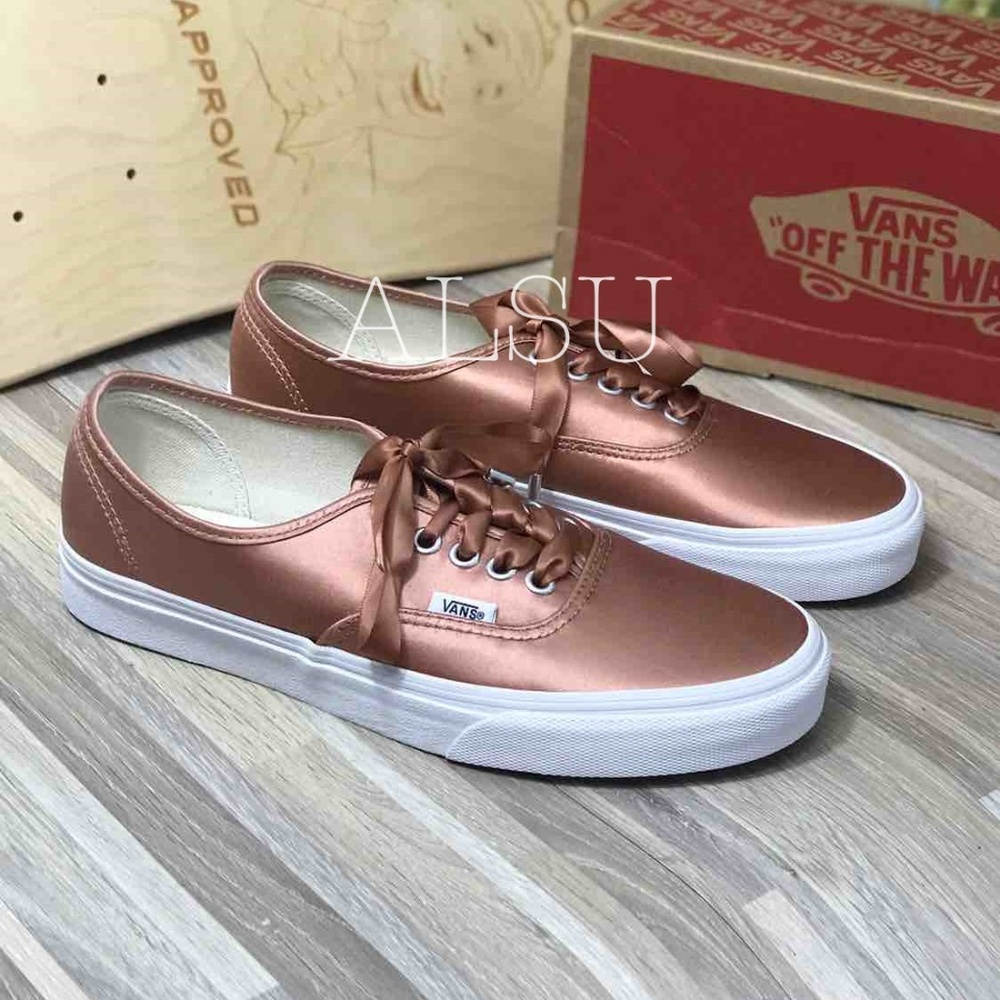 NWT VANS Authentic Satin Lux Rose W AUTHENTIC - Picture 2 of 8